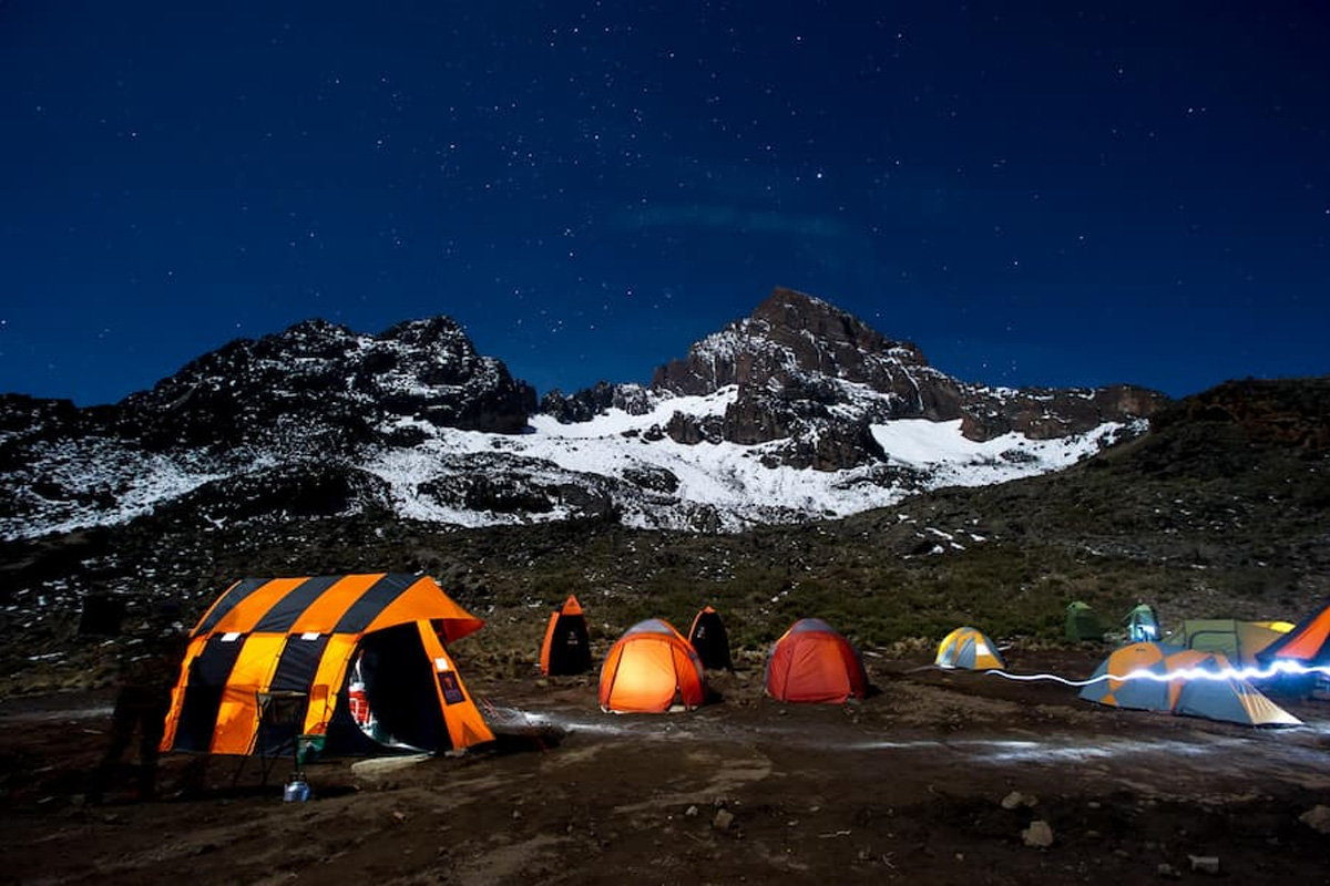 Kilimanjaro Campsite during FullMoon